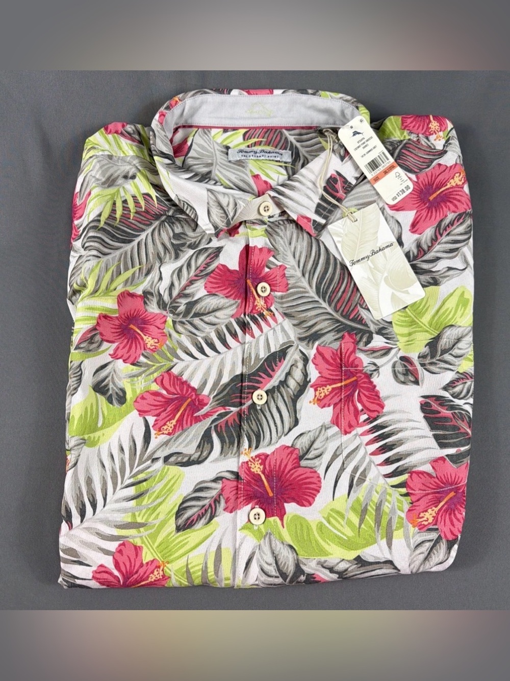 Tommy Bahama Shirt Hibiscus Shores Print 3XLT Multicolor Modal NWT MSRP $138
